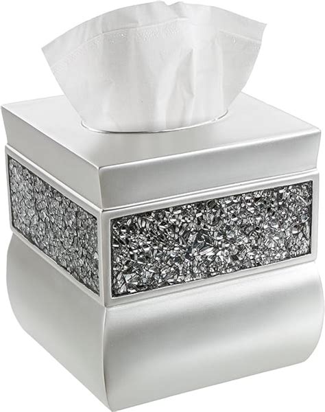 Nickel Tissue Box Holder 